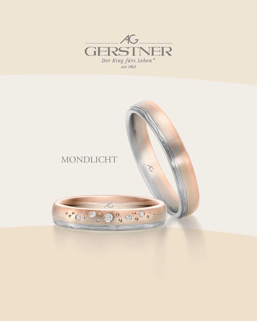Trauringkollektion Mondlicht von Gerstner & Gettmann